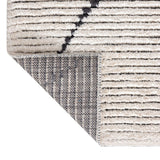 Evolution Pepita Modern Shaggy Moroccan Polyester Area Rug