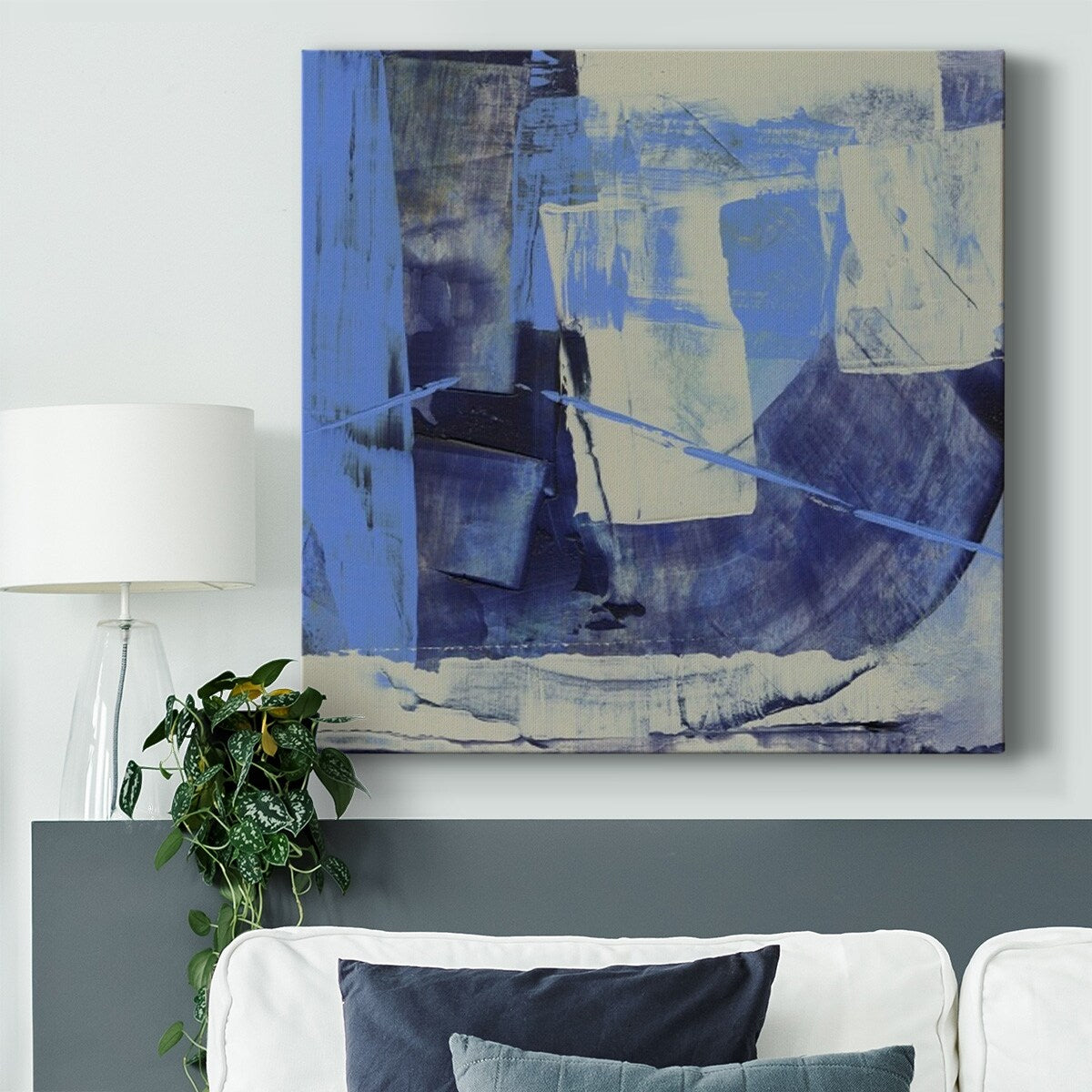 Evolve Blue II-Gallery Wrapped Canvas