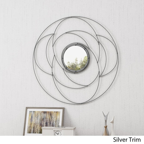 Evonne Modern Circular Wall Mirror by Christopher Knight Home - N/A