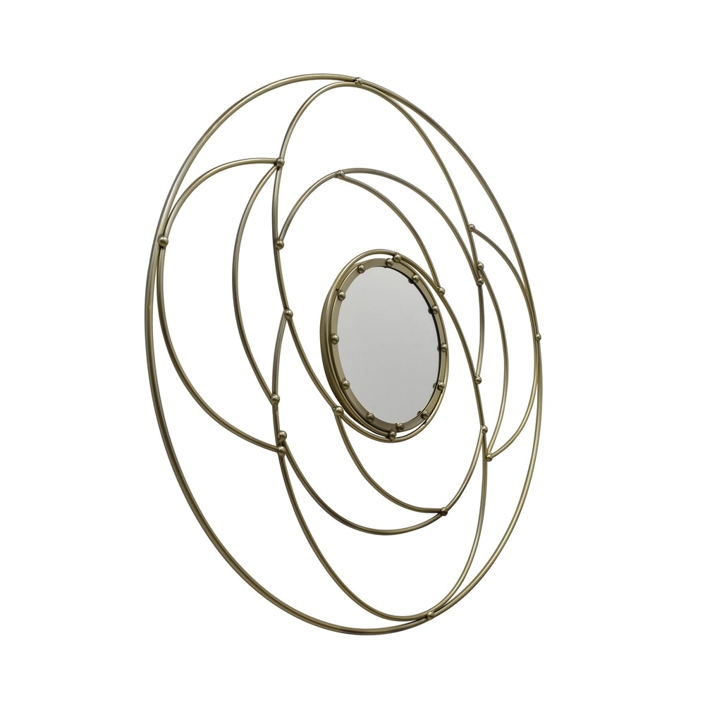 Evonne Modern Circular Wall Mirror by Christopher Knight Home - N/A
