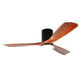ExBrite 52 inch LED Ceiling Fan,Solid Wood Blades,Remote Control,DC Motor - 52 Inches-DC