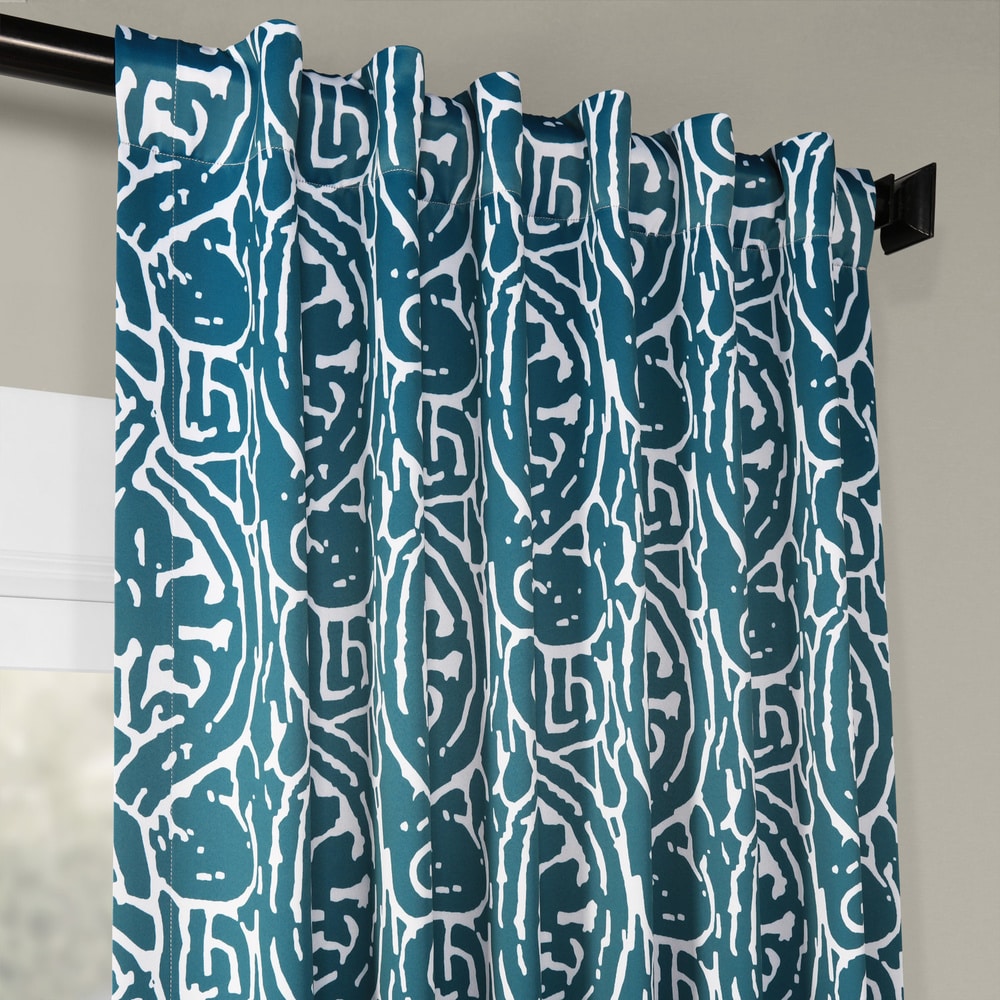 Exclusive Fabrics Abstract Room Darkening Curtain Panel Pair (2 Panels)