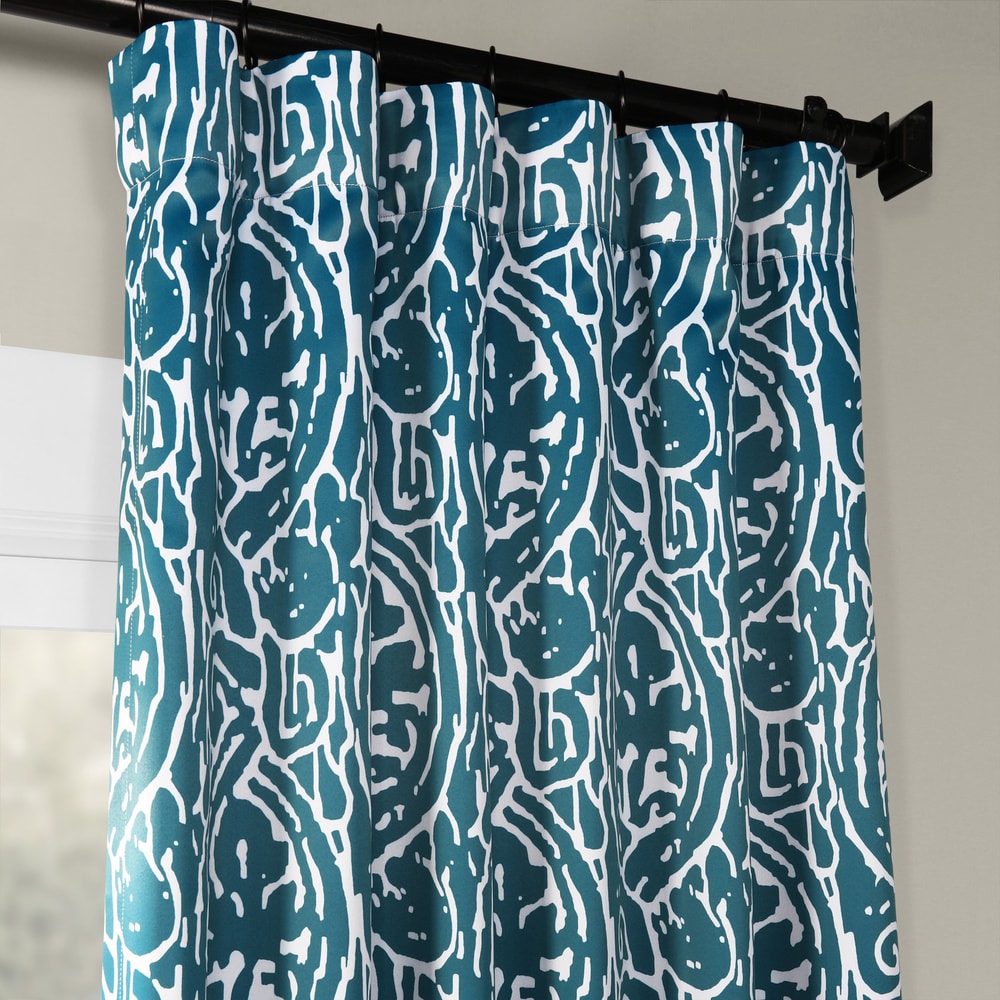 Exclusive Fabrics Abstract Room Darkening Curtain Panel Pair (2 Panels)