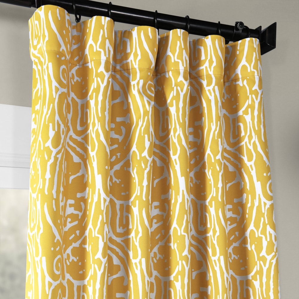 Exclusive Fabrics Abstract Room Darkening Curtain Panel Pair (2 Panels)