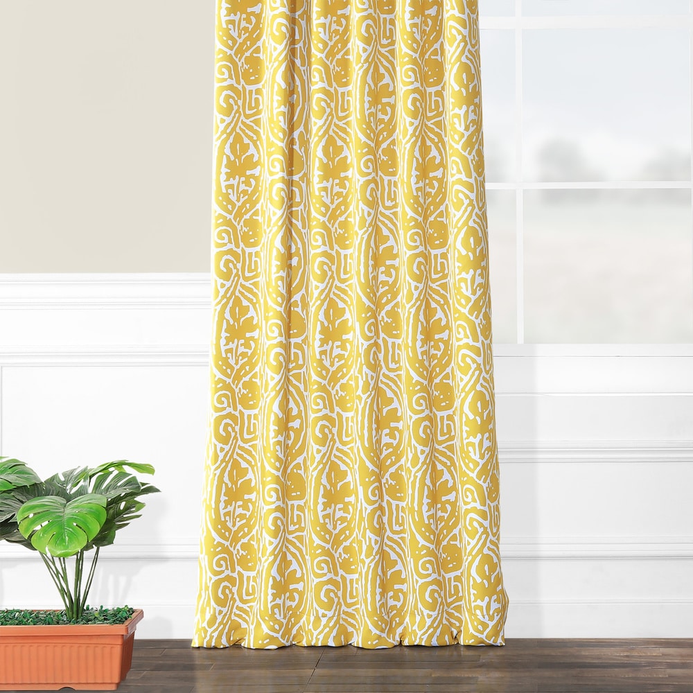 Exclusive Fabrics Abstract Room Darkening Curtain Panel Pair (2 Panels)