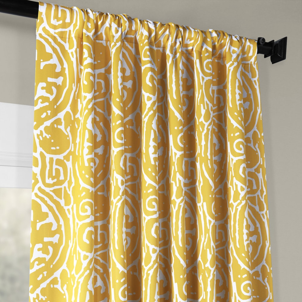 Exclusive Fabrics Abstract Room Darkening Curtain Panel Pair (2 Panels)
