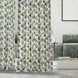 Exclusive Fabrics Coastal Leaf Cascade Printed Cotton Room Darkening Curtain (1 Panel)