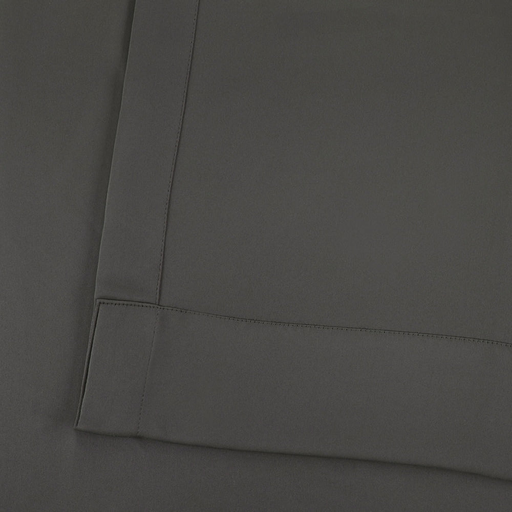 Exclusive Fabrics Anthracite Grey Blackout Curtain Panel Pair (2 Panels)