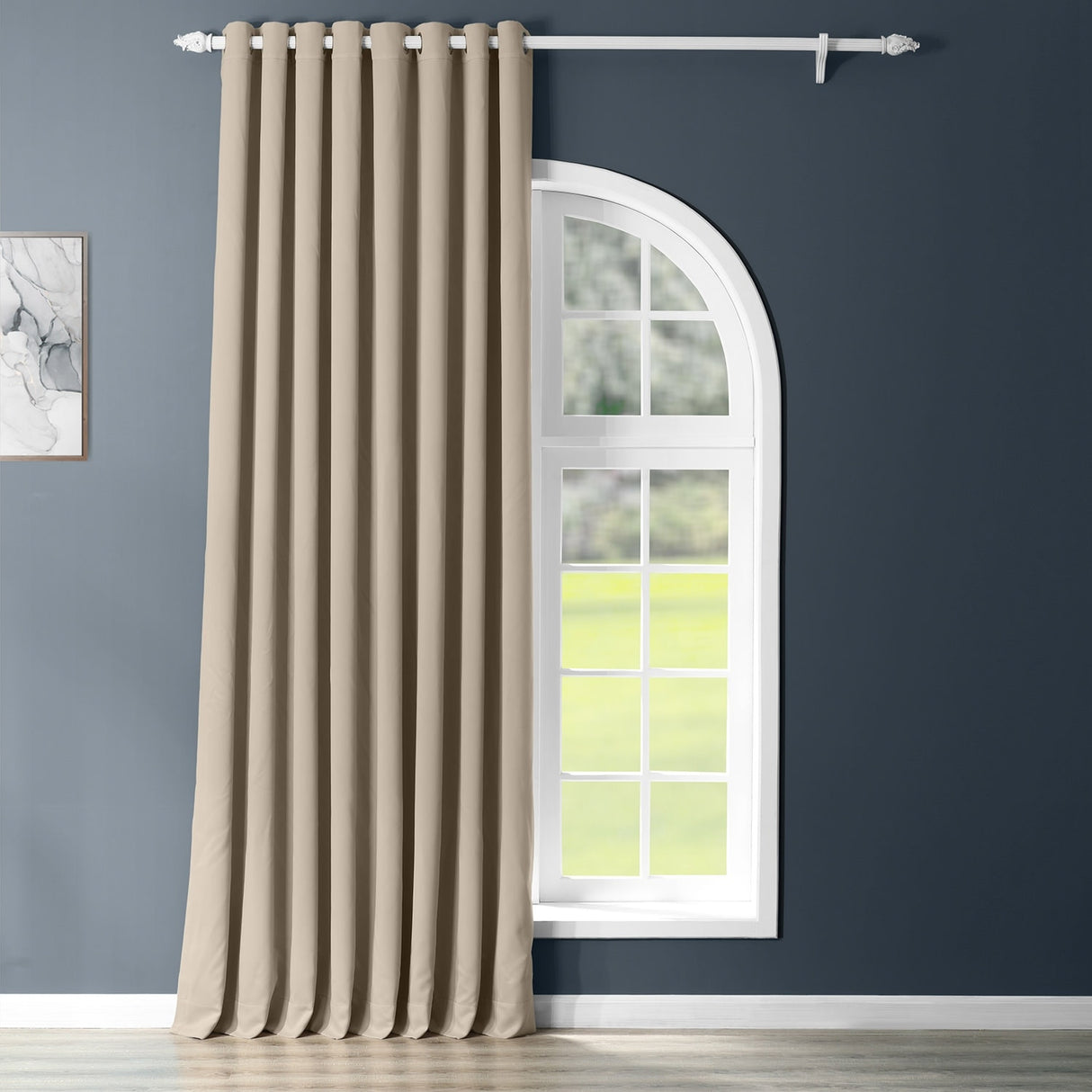 Exclusive Fabrics Extra Wide Room Darkening Grommet Curtain Panel - 100 x 108