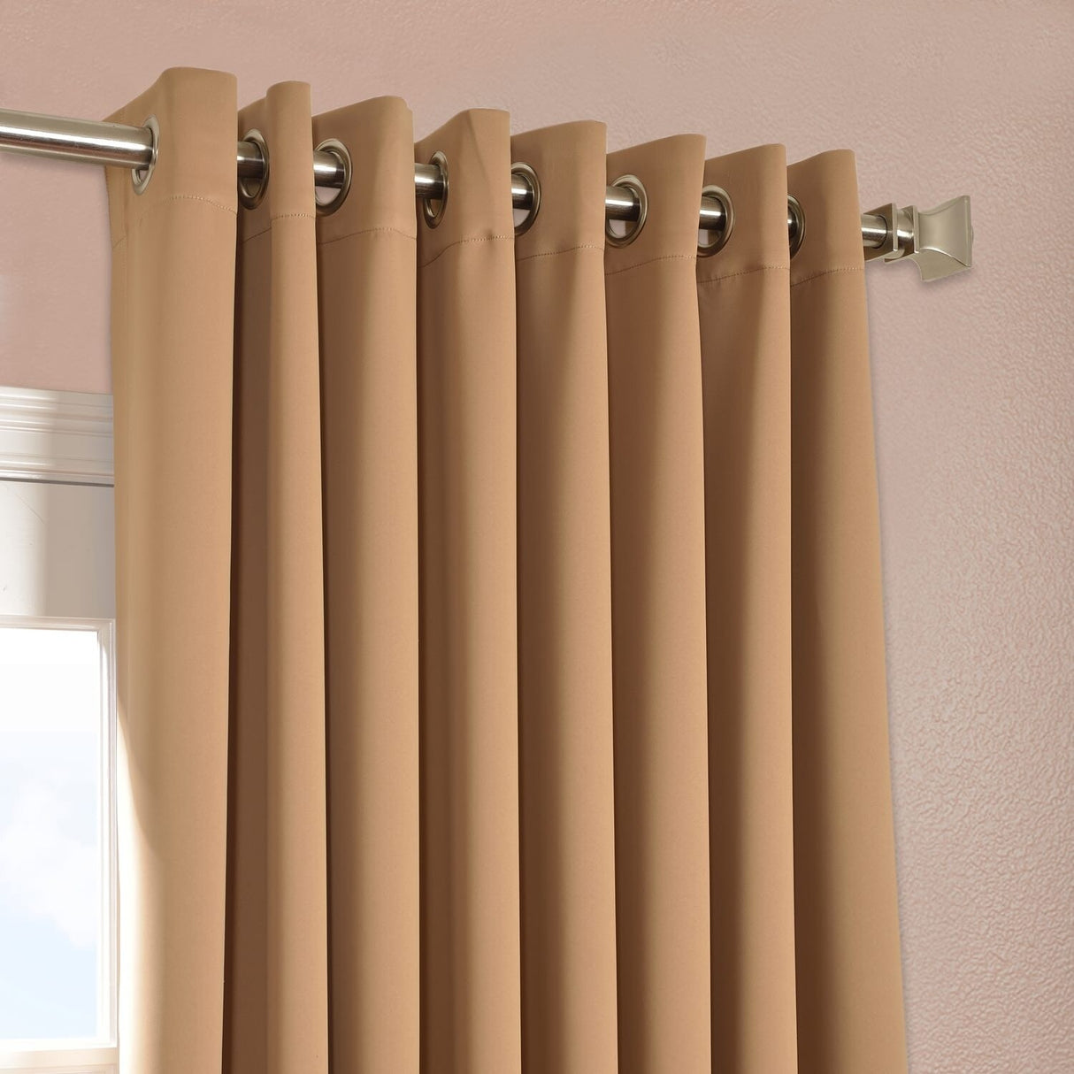 Exclusive Fabrics Extra Wide Room Darkening Grommet Curtain Panel - 100 x 108