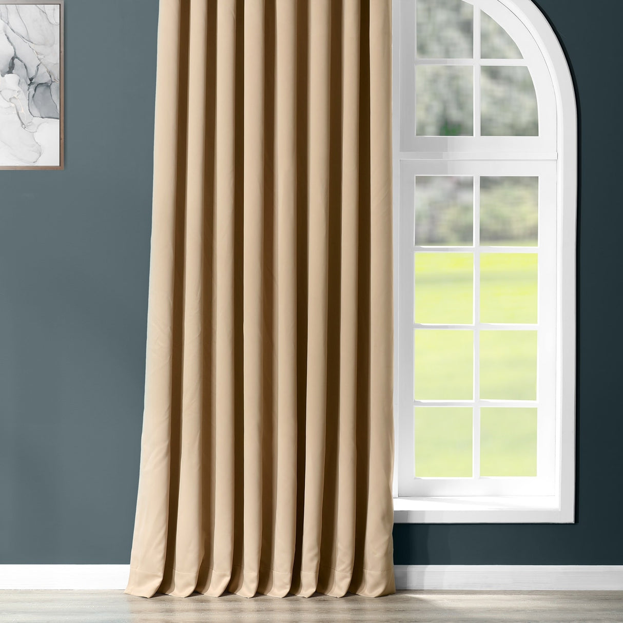 Exclusive Fabrics Extra Wide Room Darkening Grommet Curtain Panel - 100 x 108