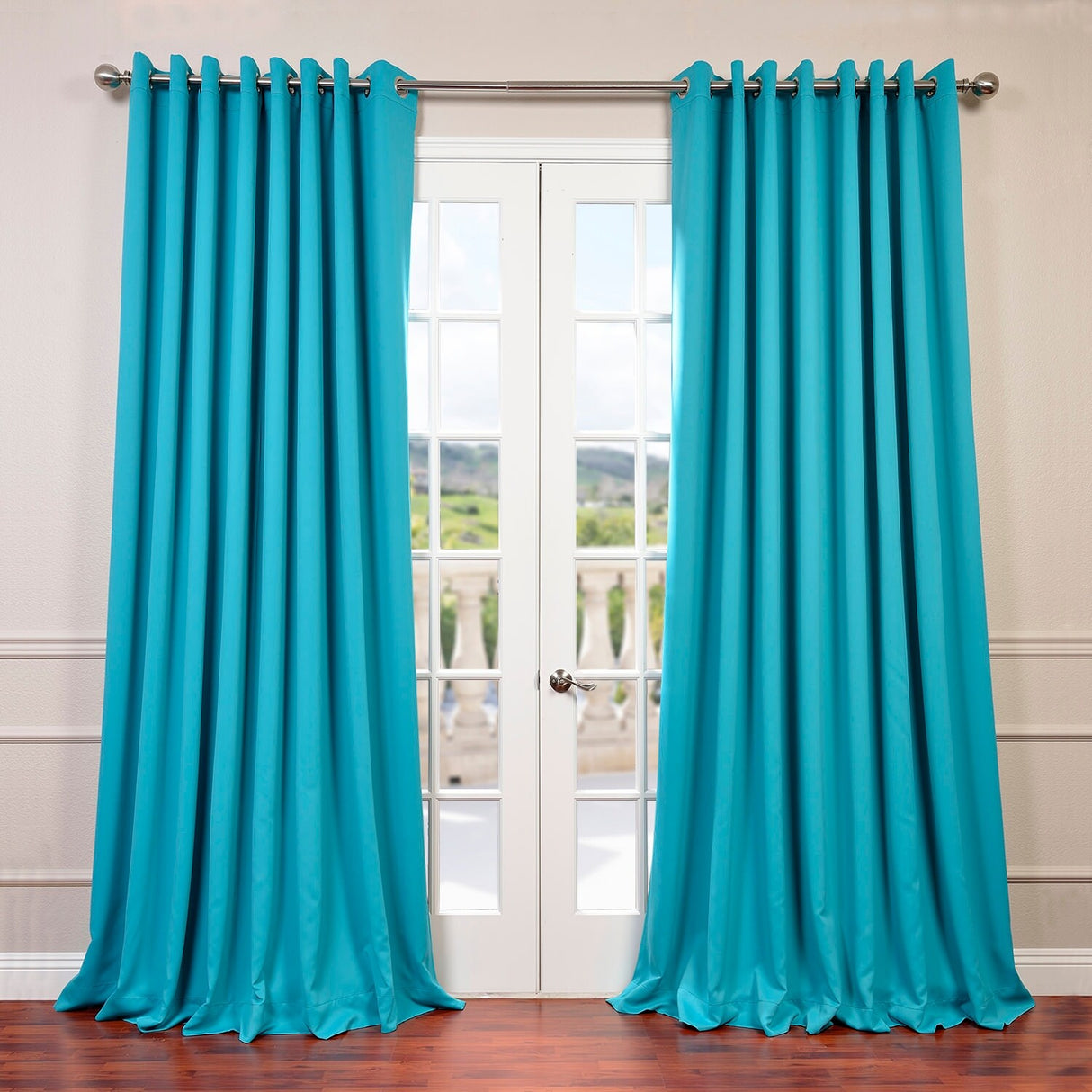 Exclusive Fabrics Extra Wide Room Darkening Grommet Curtain Panel - 100 x 108