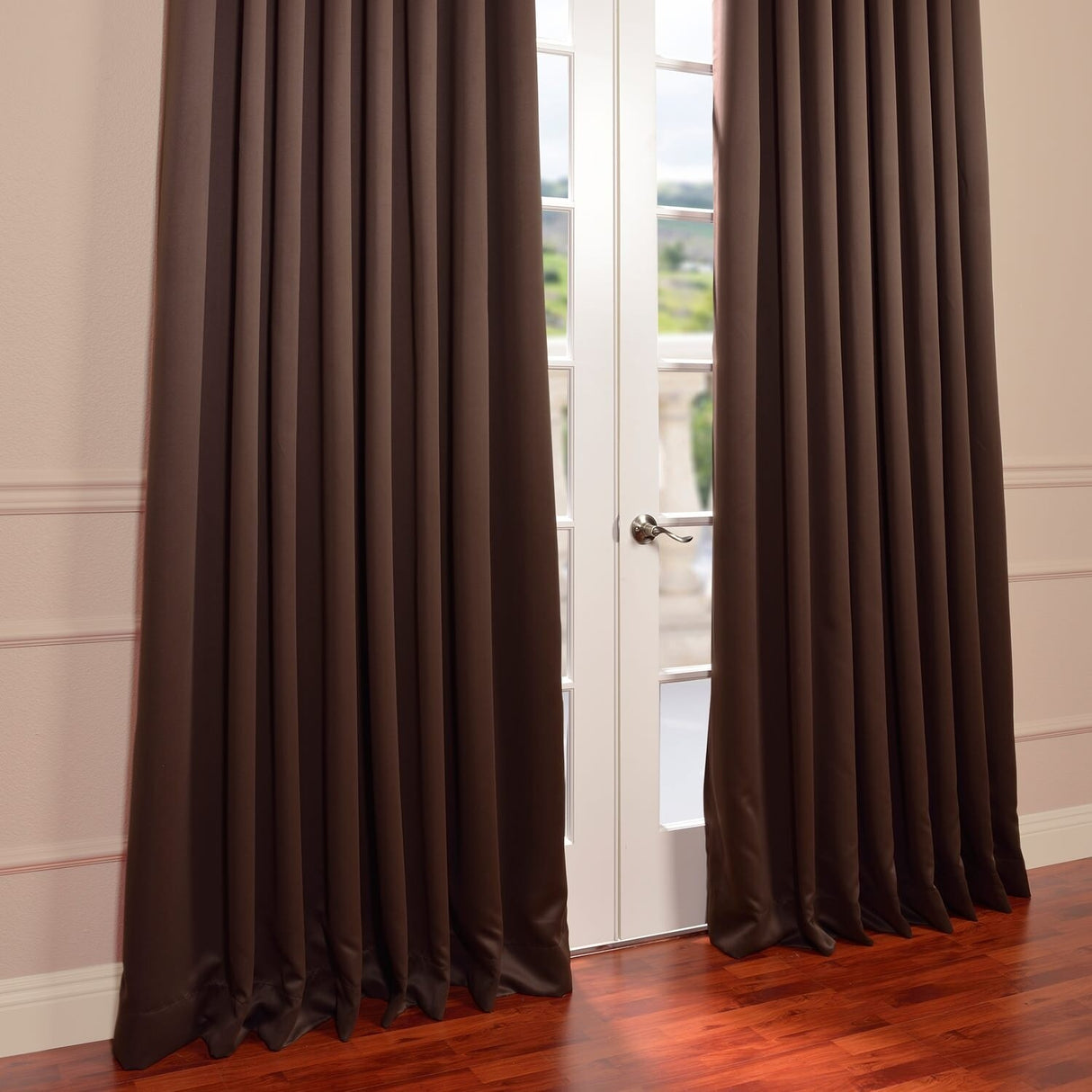Exclusive Fabrics Extra Wide Room Darkening Grommet Curtain Panel - 100 x 108