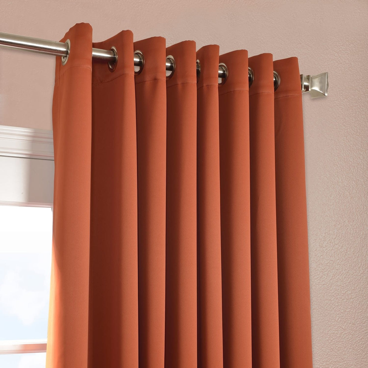 Exclusive Fabrics Extra Wide Room Darkening Grommet Curtain Panel - 100 x 108