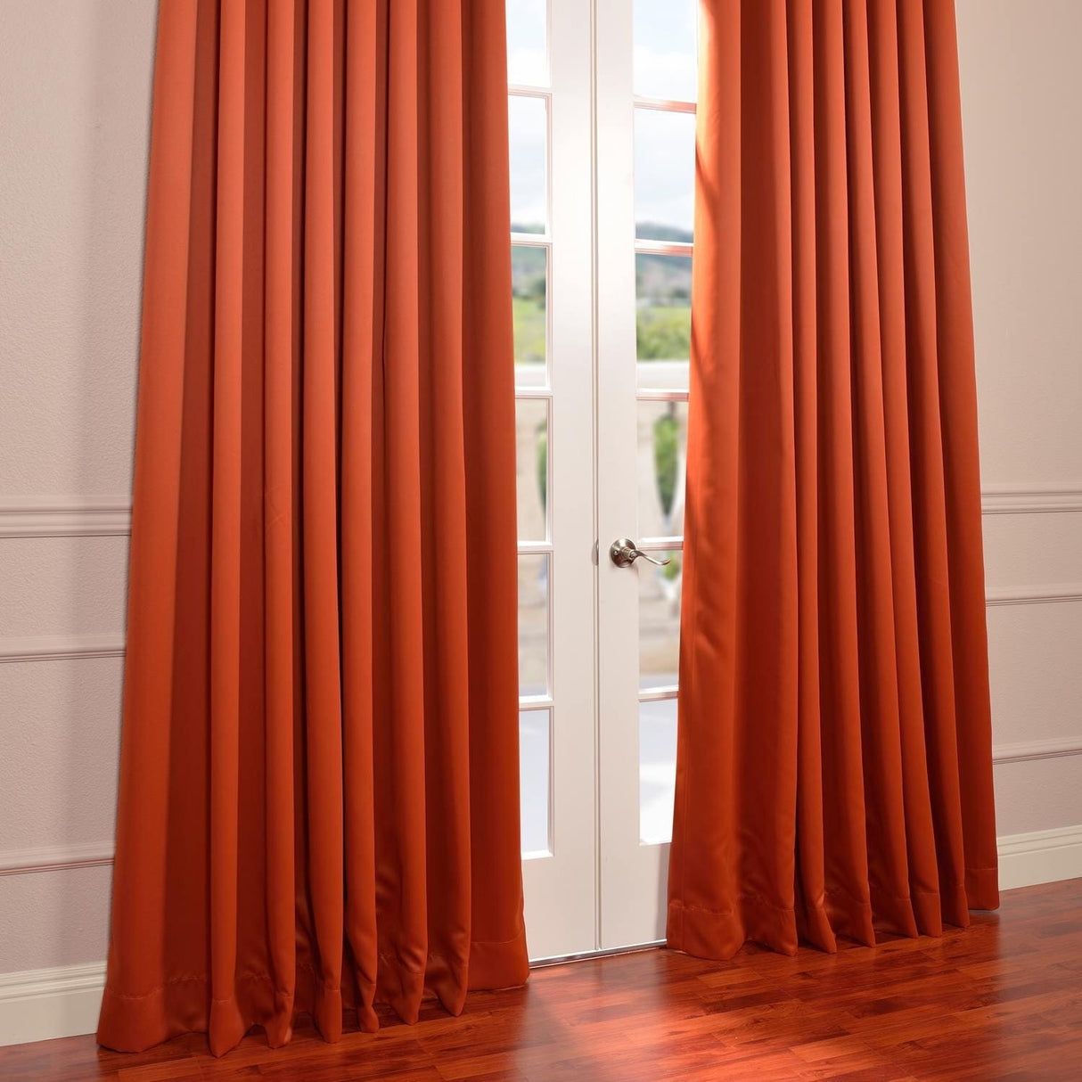 Exclusive Fabrics Extra Wide Room Darkening Grommet Curtain Panel - 100 x 108