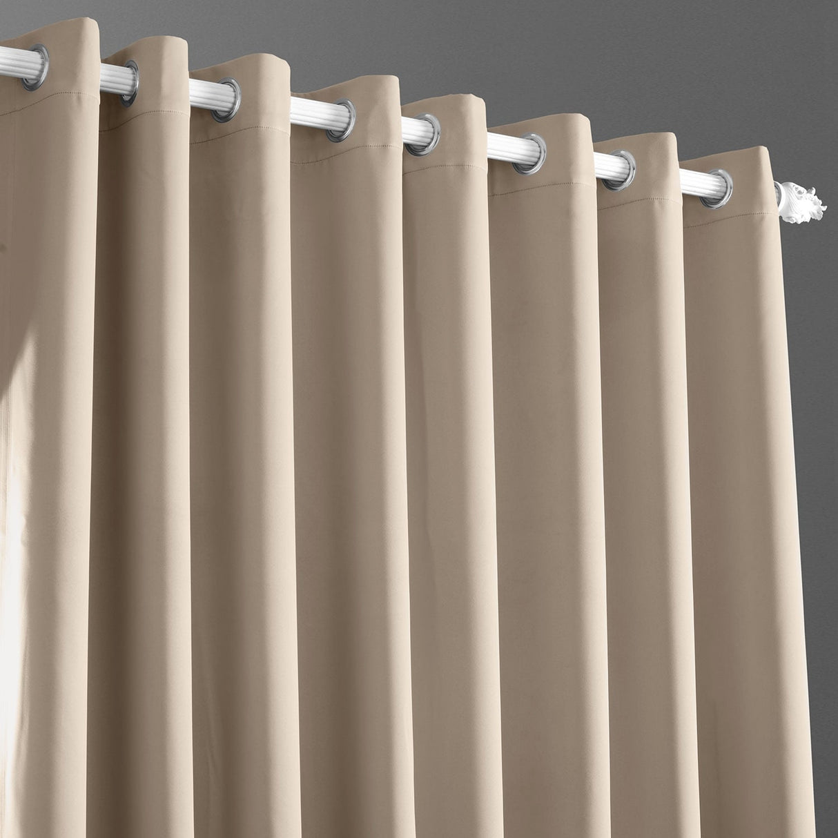 Exclusive Fabrics Extra Wide Room Darkening Grommet Curtain Panel - 100 x 108