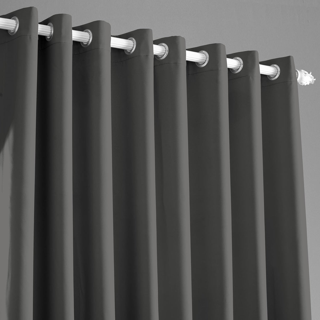 Exclusive Fabrics Extra Wide Room Darkening Grommet 84-inch Curtain (1 Panel) - 100 x 84