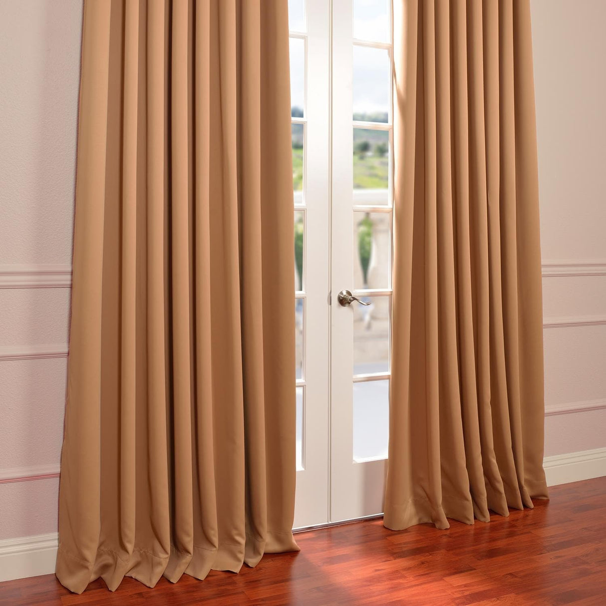 Exclusive Fabrics Extra Wide Room Darkening Grommet 84-inch Curtain (1 Panel) - 100 x 84