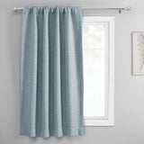 Exclusive Fabrics Faux Linen Room Darkening Tie-Up Window Shade (1 Panel)
