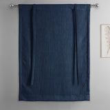 Exclusive Fabrics Faux Linen Room Darkening Tie-Up Window Shade (1 Panel)