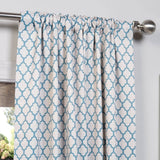 Exclusive Fabrics Fret Sky 63-inch Room Darkening Curtain Panel Pair (2 Panels) - 50 x 63