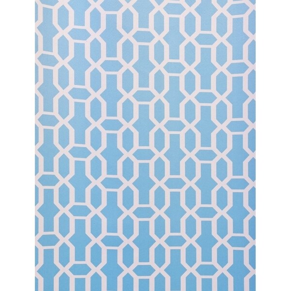 Exclusive Fabrics Fret Sky 63-inch Room Darkening Curtain Panel Pair (2 Panels) - 50 x 63