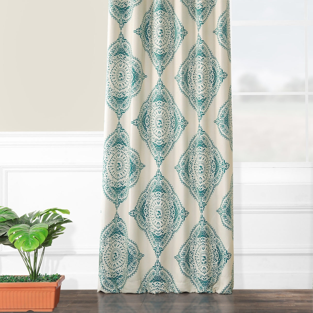 Exclusive Fabrics Henna 63-inch Room Darkening Curtain Panel Pair (2 Panels)