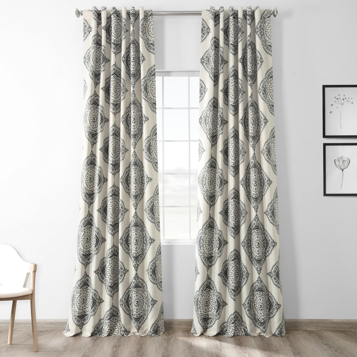Exclusive Fabrics Henna 63-inch Room Darkening Curtain Panel Pair (2 Panels)