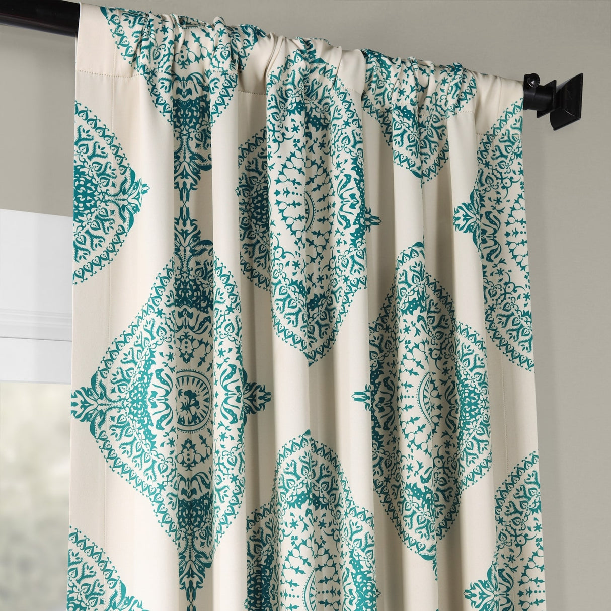 Exclusive Fabrics Henna 63-inch Room Darkening Curtain Panel Pair (2 Panels)