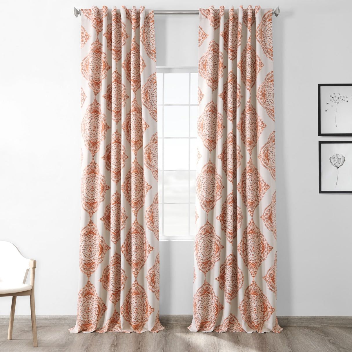 Exclusive Fabrics Henna 63-inch Room Darkening Curtain Panel Pair (2 Panels)