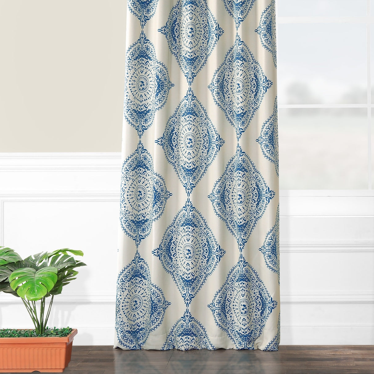 Exclusive Fabrics Henna 63-inch Room Darkening Curtain Panel Pair (2 Panels)
