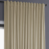 Exclusive Fabrics Extra Wide Heritage Plush Velvet Room Darkening Curtain (1 Panel)