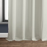 Exclusive Fabrics Italian Faux Linen Grommet Room Darkening Curtains (1 Panel) - Contemporary Elegance, Stylish Functionality