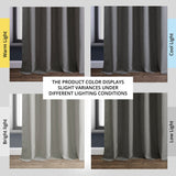 Exclusive Fabrics Italian Faux Linen Grommet Room Darkening Curtains (1 Panel) - Contemporary Elegance, Stylish Functionality