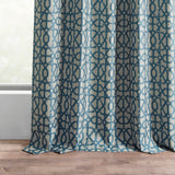 Exclusive Fabrics Jacquard Faux Silk Curtains - 1 Panel Room Darkening Curtain