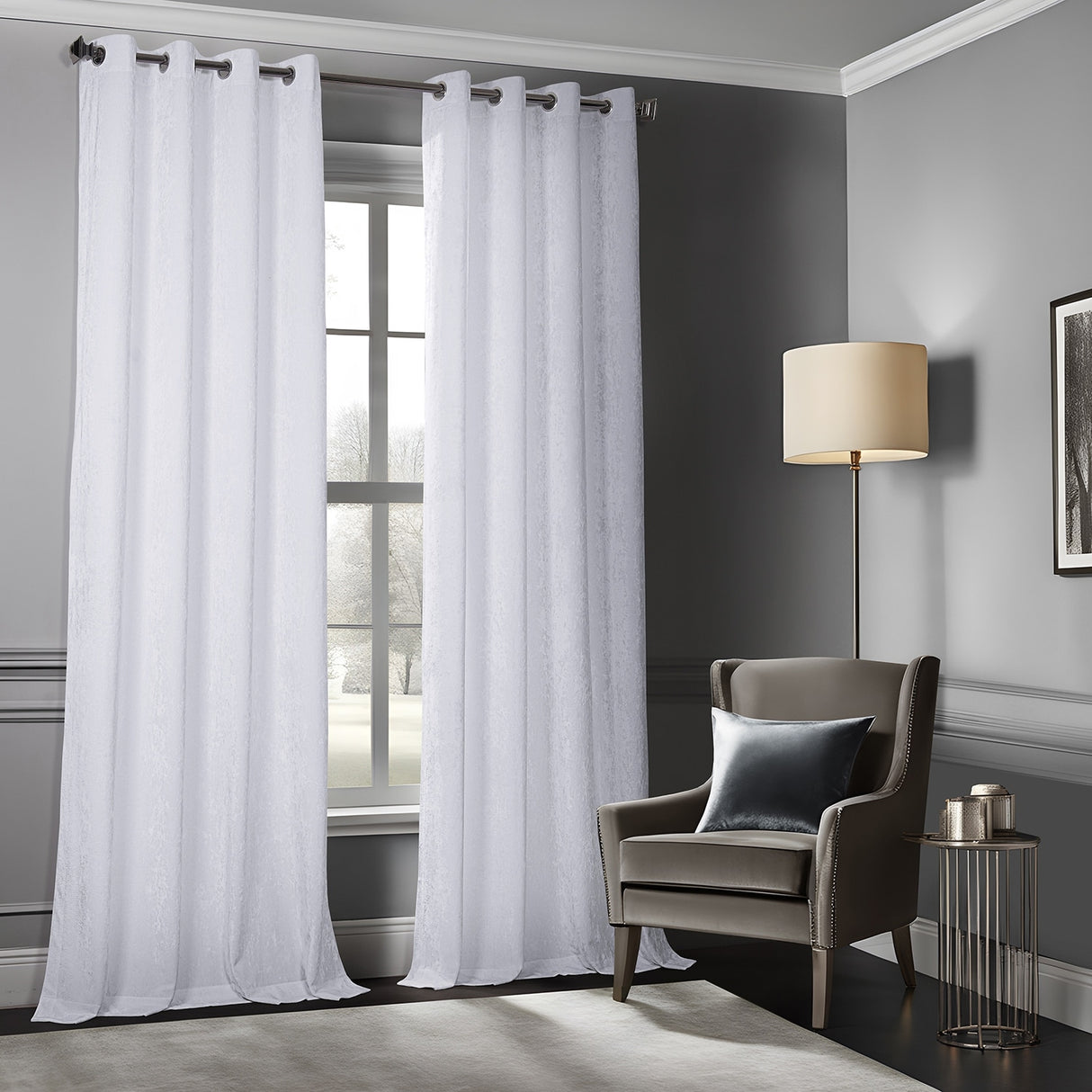 Exclusive Fabrics Lush Crush Velvet Curtains - Grommet Room Darkening Curtain for Bedroom & Living Room (1 Panel)