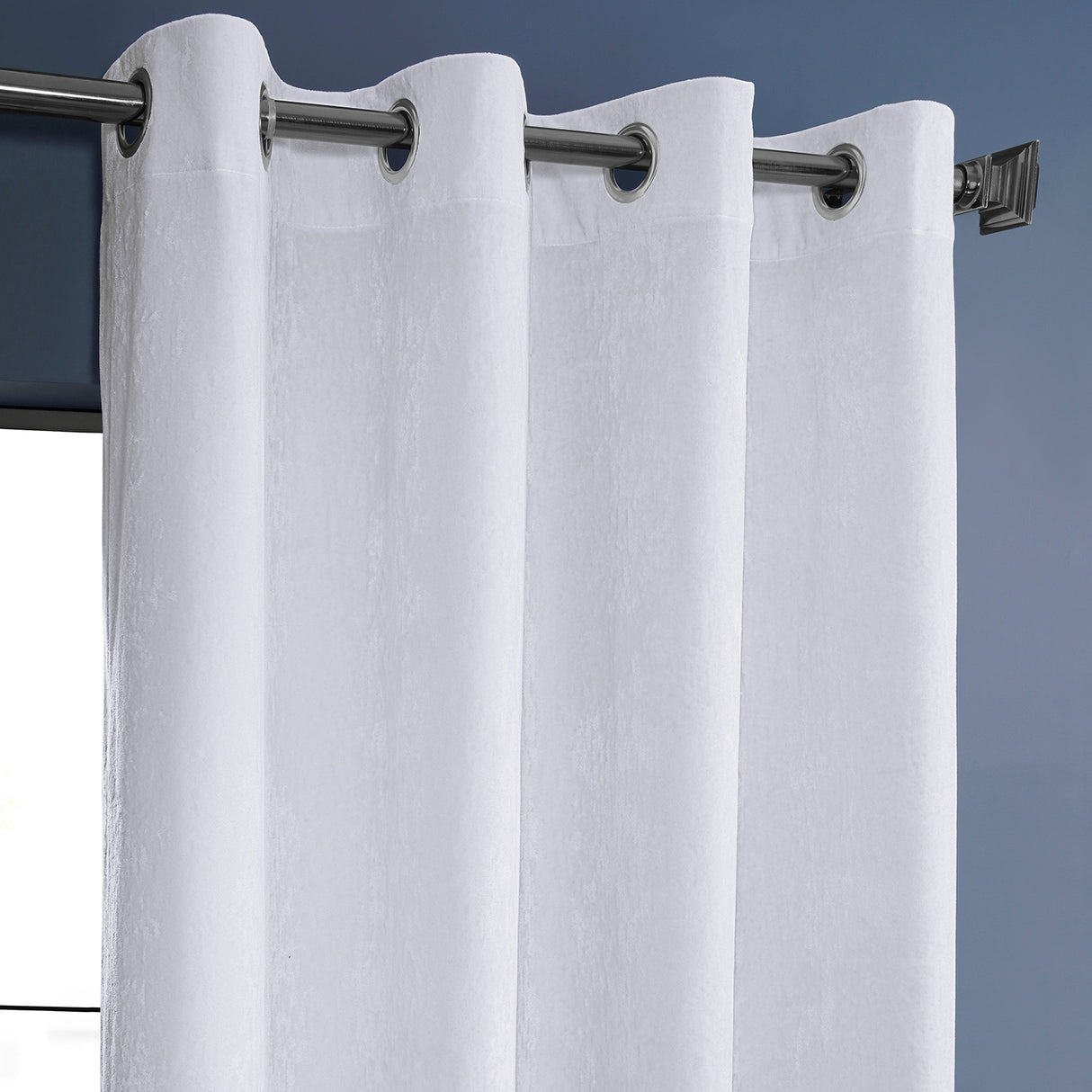Exclusive Fabrics Lush Crush Velvet Curtains - Grommet Room Darkening Curtain for Bedroom & Living Room (1 Panel)