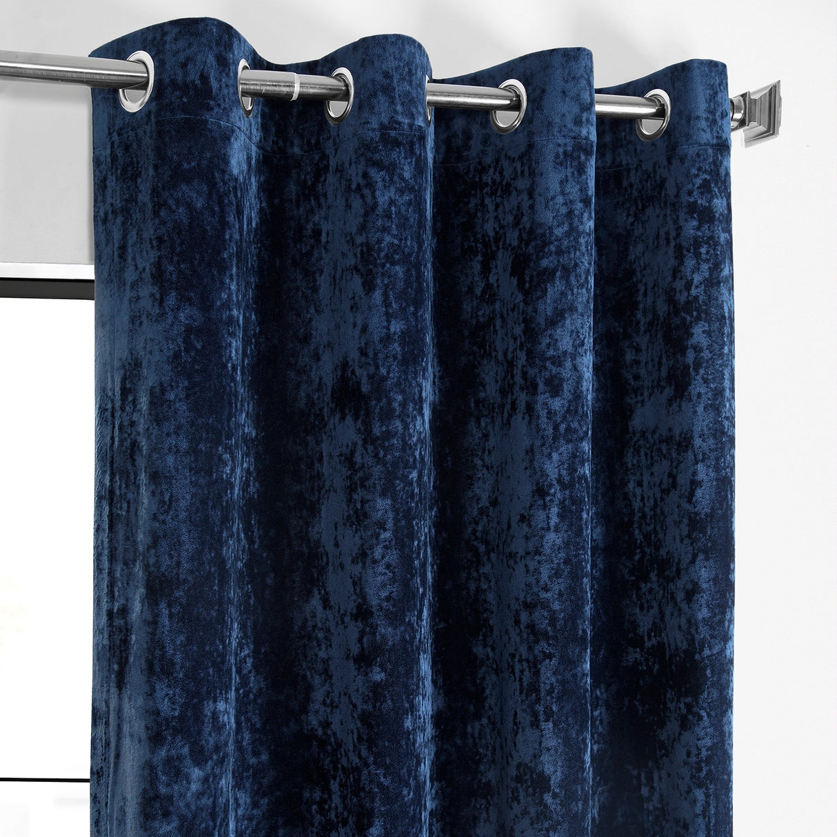 Exclusive Fabrics Lush Crush Velvet Curtains - Grommet Room Darkening Curtain for Bedroom & Living Room (1 Panel)