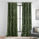 Exclusive Fabrics Lush Crush Velvet Curtains - Grommet Room Darkening Curtain for Bedroom & Living Room (1 Panel)