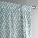 Exclusive Fabrics Martinique Printed Cotton Room Darkening Tie-Up Window Shades - 46 X 63