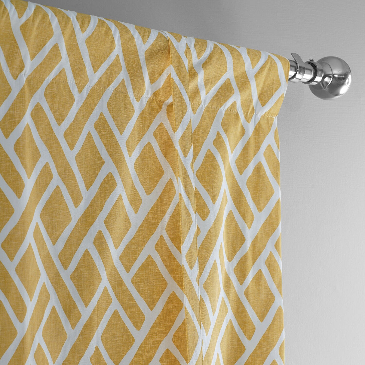 Exclusive Fabrics Martinique Printed Cotton Room Darkening Tie-Up Window Shades - 46 X 63