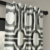 Exclusive Fabrics Modern Geometric Room Darkening Cotton Window Curtains (1 Panel)