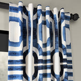 Exclusive Fabrics Modern Geometric Room Darkening Cotton Window Curtains (1 Panel)