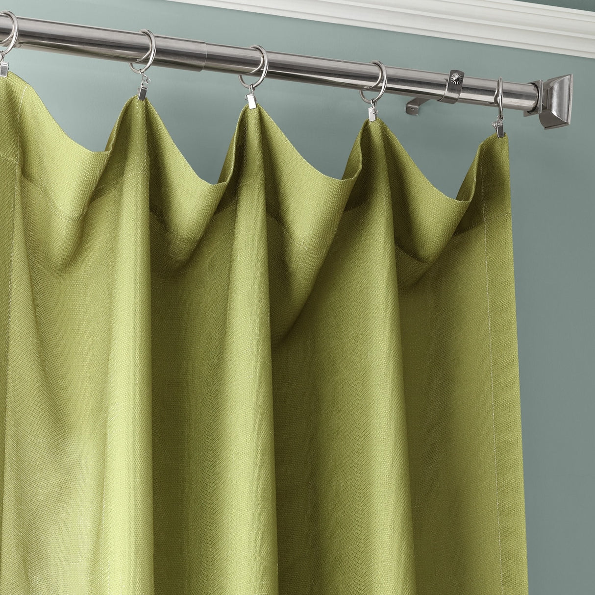 Exclusive Fabrics Ombre Faux Linen Light Filtering Curtains (1 Panel) - Lightweight Elegance, Natural Light Enhancement