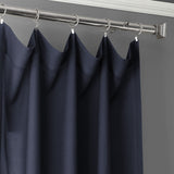 Exclusive Fabrics Ombre Faux Linen Light Filtering Curtains (1 Panel) - Lightweight Elegance, Natural Light Enhancement