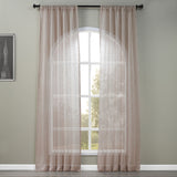 Exclusive Fabrics Open Weave Linen Sheer Curtain (1 Panel)