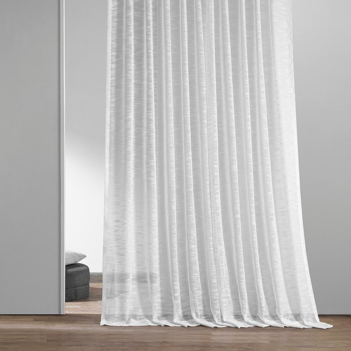 Exclusive Fabrics Open Weave Linen Sheer Curtain (1 Panel)