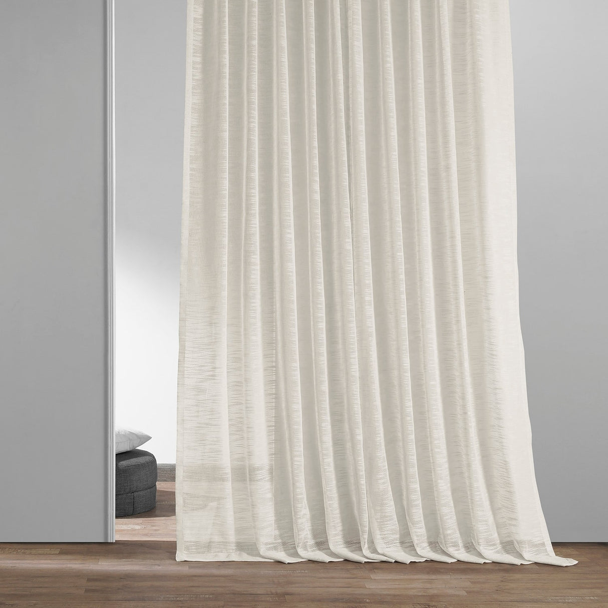 Exclusive Fabrics Open Weave Linen Sheer Curtain (1 Panel)