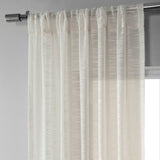 Exclusive Fabrics Open Weave Linen Sheer Curtain (1 Panel)