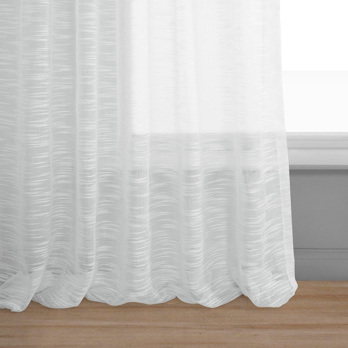 Exclusive Fabrics Open Weave Linen Sheer Curtain (1 Panel)